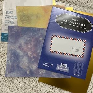 Blank sticker paper de-stash